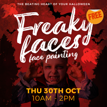 FREE Freaky Facepainting this October!